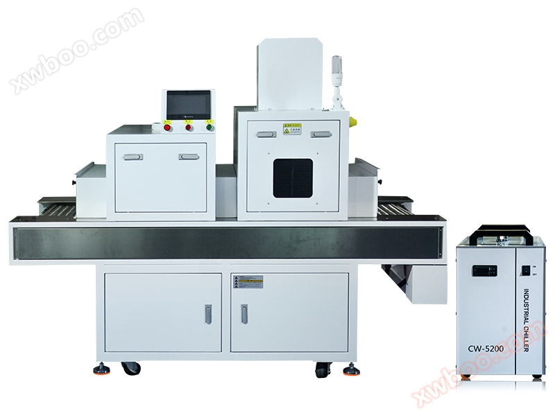 Blue ngao UV mercury taa + UVLED taa kuimarisha mashine adhesive wino kuimarisha mchakato